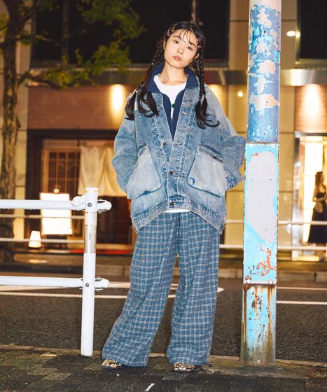 ビッグポケットデニムジャケット[商品：PN25AWR-014] - PUNYUS Online