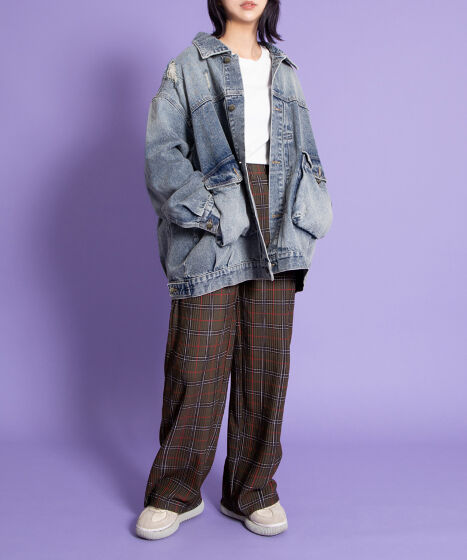 ビッグポケットデニムジャケット[商品：PN25AWR-014] - PUNYUS Online