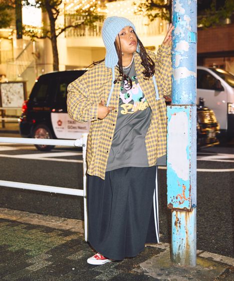 チェックビッグシャツ[商品：PN25AWR-016] - PUNYUS Online Store