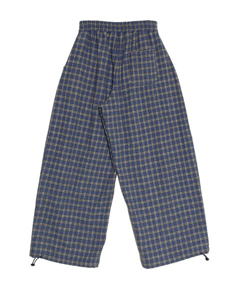 チェックワイドイージーパンツ[商品：PN25AWR-017] - PUNYUS Online