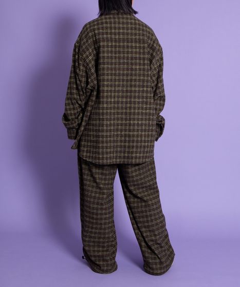 チェックワイドイージーパンツ[商品：PN25AWR-017] - PUNYUS Online