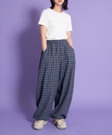 パンツ Gentle Fullness Check Pants TODAYFUL】Check Piping Pants | selectshop kusukusu