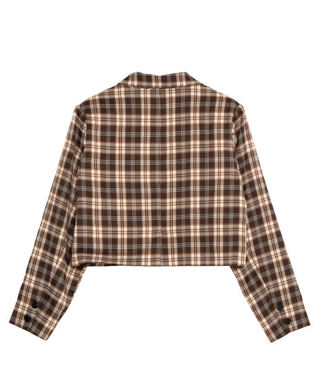 チェックショートジャケット[商品：PN25AWR-018] - PUNYUS