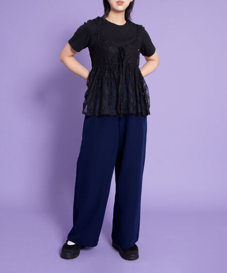 クルーネック無地Tシャツ[商品：PN25AWR-021] - PUNYUS Online