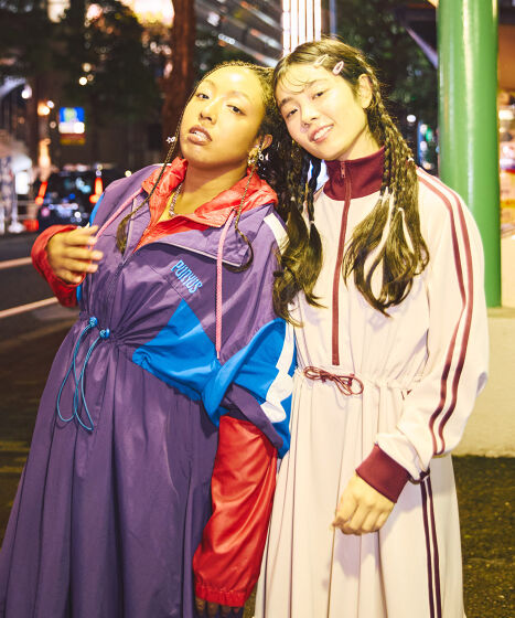 フリルジャージワンピース[商品：PN25AWR-024] - PUNYUS Online Store