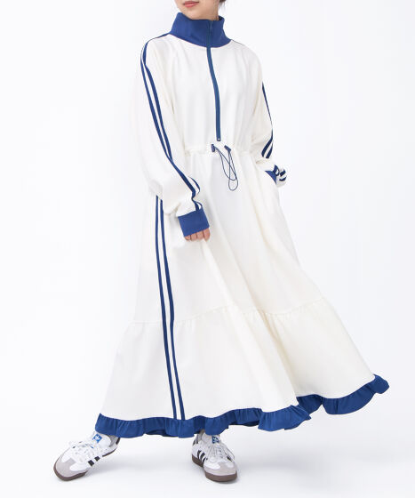 フリルジャージワンピース[商品：PN25AWR-024] - PUNYUS Online Store