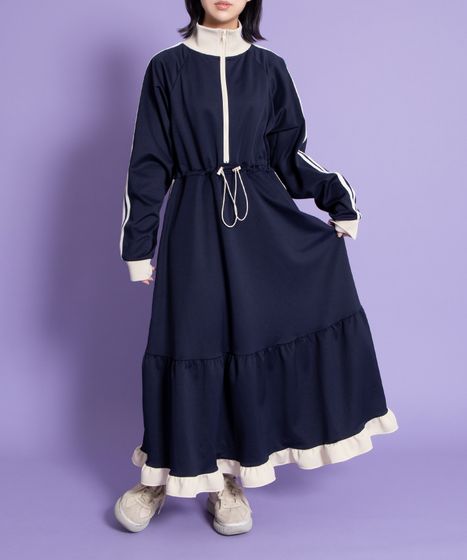 フリルジャージワンピース[商品：PN25AWR-024] - PUNYUS Online Store