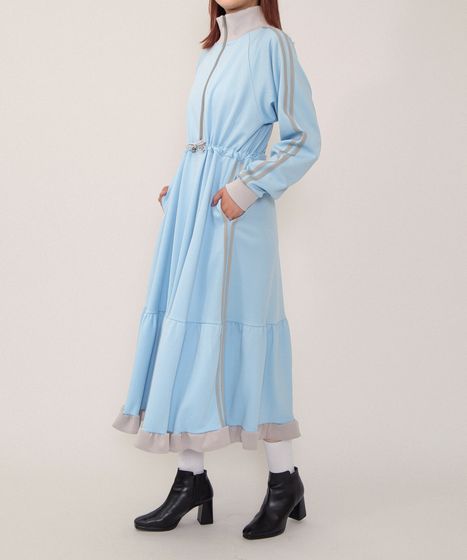 フリルジャージワンピース[商品：PN25AWR-024] - PUNYUS Online Store