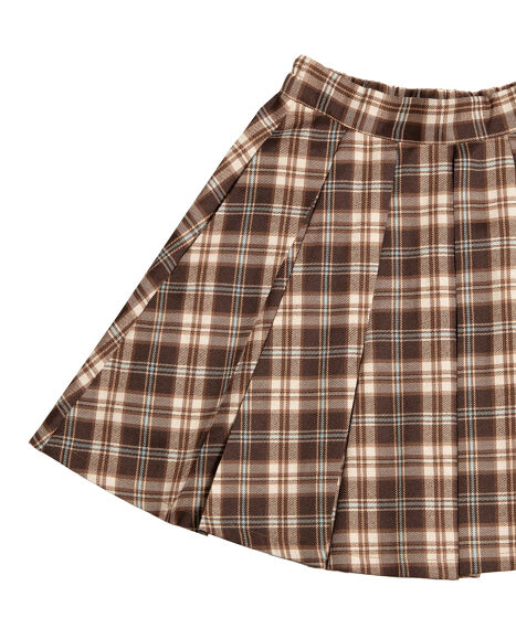 ボックスプリーツチェックミニスカート[商品：PN25AWR-026] - PUNYUS