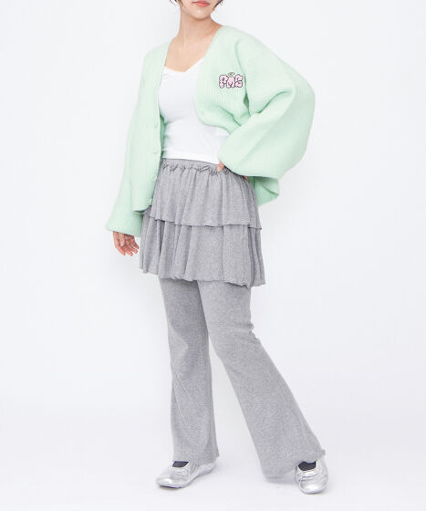 フリルレイヤードフレアパンツ[商品：PN25AWR-028] - PUNYUS Online