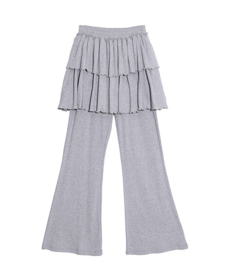 フリルレイヤードフレアパンツ[商品：PN25AWR-028] - PUNYUS Online