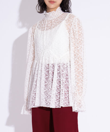 レースフレアチュニック[商品：PN25AWR-029] - PUNYUS Online Store