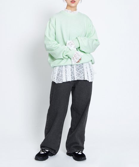 クルーネックカラーニット[商品：PN25AWR-033] - PUNYUS Online Store