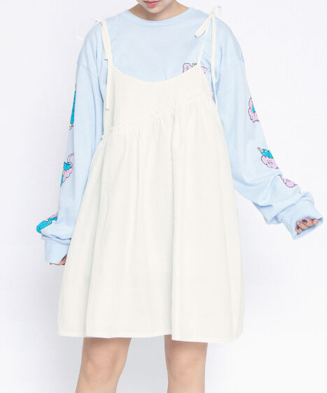 ナイロンリメイクキャミワンピース[商品：PN25AWR-034] - PUNYUS