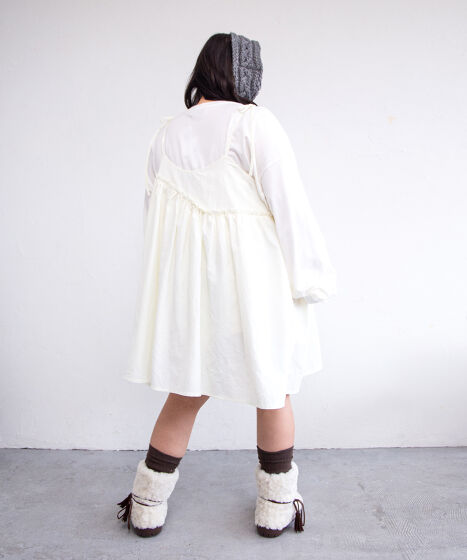 【新品未使用タグ付き】【人気完売品】Pois ポワ　リボンブルゾン　ホワイト スウィッチングボアブルゾン｜WOMEN｜250HAB30-592I｜AZUL BY MOUSSY