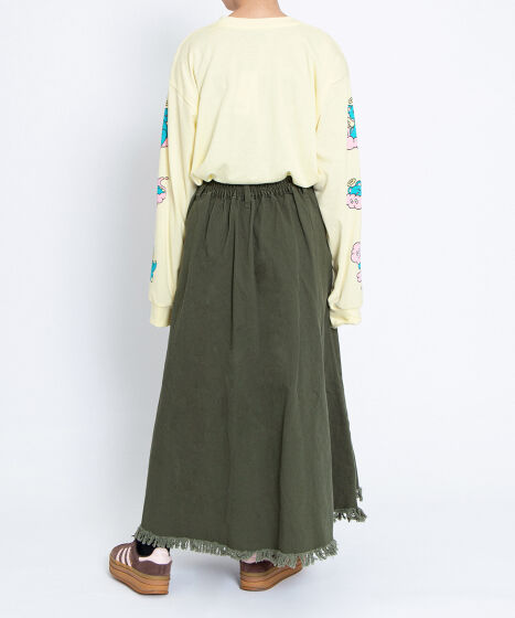 フリンジロングスカート[商品：PN25AWR-036] - PUNYUS Online Store