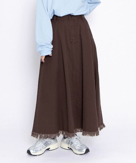 フリンジロングスカート[商品：PN25AWR-036] - PUNYUS Online Store