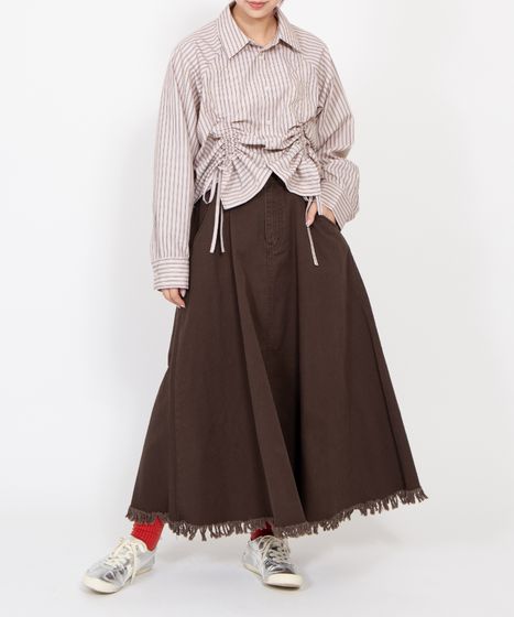 フリンジロングスカート[商品：PN25AWR-036] - PUNYUS Online Store