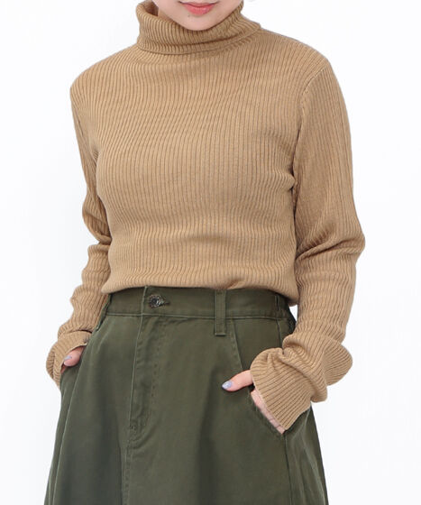 リブタートルネックニット[商品：PN25AWR-046] - PUNYUS Online Store