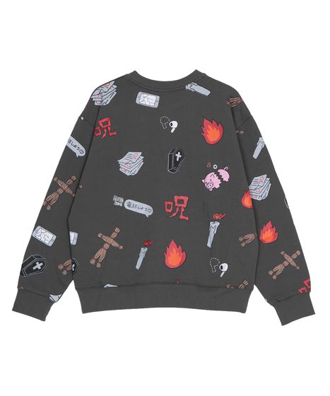 新サイズ】天国と地獄総柄スウェット[商品：PN25SS-001-1-15] - PUNYUS 