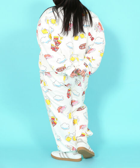 天国と地獄総柄スウェットパンツ[商品：PN25SS-001-2] - PUNYUS