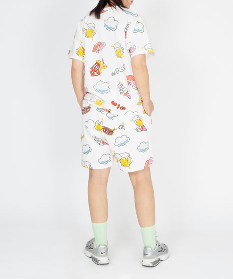 新サイズ】天国と地獄総柄スウェットショートパンツ[商品：PN25SS-001