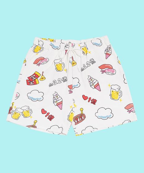 ピーナッツピロー⭐︎ショーパンブラウス 天国と地獄総柄スウェットショーパン[商品：PN25SS-001-3] - PUNYUS