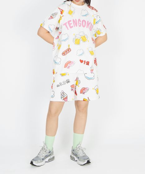 punyusan様ご依頼品おまとめ4点 新サイズ】天国と地獄総柄Tシャツ[商品：PN25SS-001-4-15] - PUNYUS