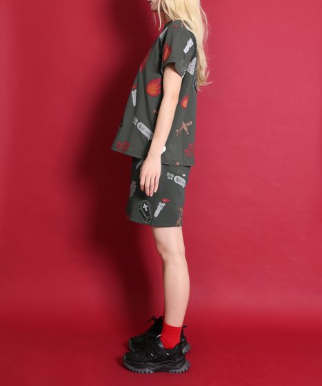 天国と地獄総柄Tシャツ[商品：PN25SS-001-4] - PUNYUS Online Store