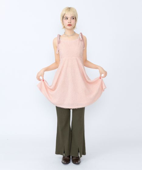 ショルダーリボンキャミワンピース[商品：PN25SS-008] - PUNYUS Online