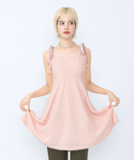 ショルダーリボンキャミワンピース[商品：PN25SS-008] - PUNYUS Online