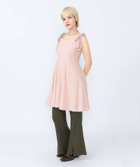 ショルダーリボンキャミワンピース[商品：PN25SS-008] - PUNYUS Online