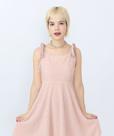 ショルダーリボンキャミワンピース[商品：PN25SS-008] - PUNYUS Online