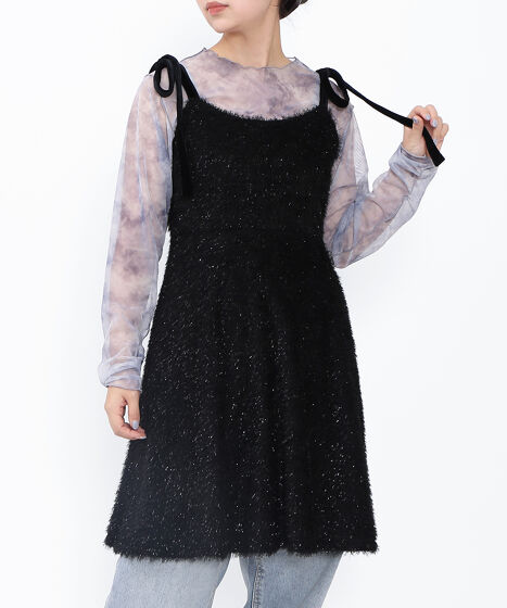 ショルダーリボンキャミワンピース[商品：PN25SS-008] - PUNYUS Online