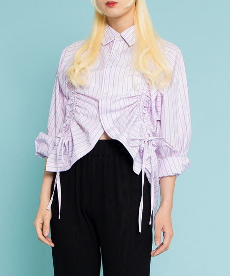 トップス RUI ドロストストライプシャツ[商品：PN25SS-014] - PUNYUS Online