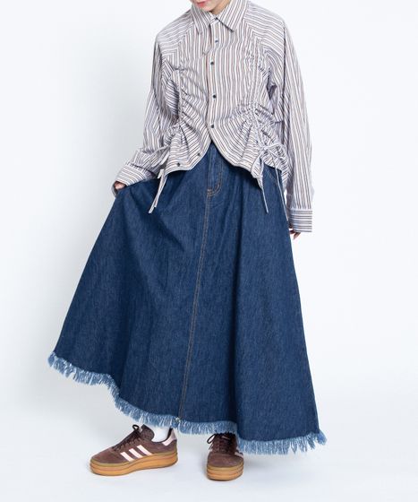 ドロストストライプシャツ[商品：PN25SS-014] - PUNYUS Online Store