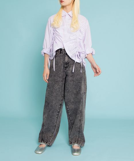ドロストストライプシャツ[商品：PN25SS-014] - PUNYUS Online Store