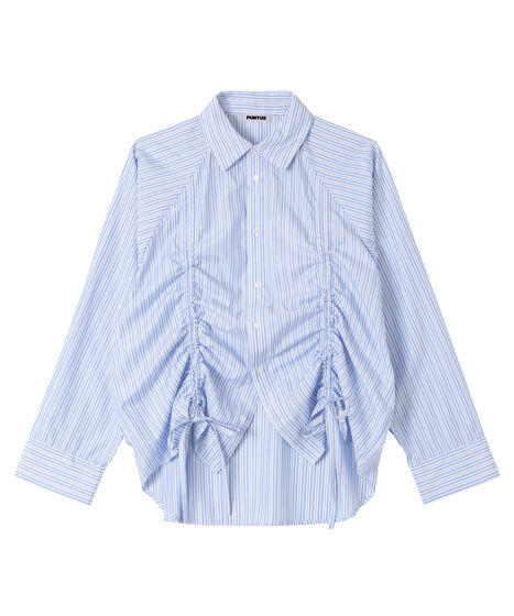 ドロストストライプシャツ[商品：PN25SS-014] - PUNYUS Online Store
