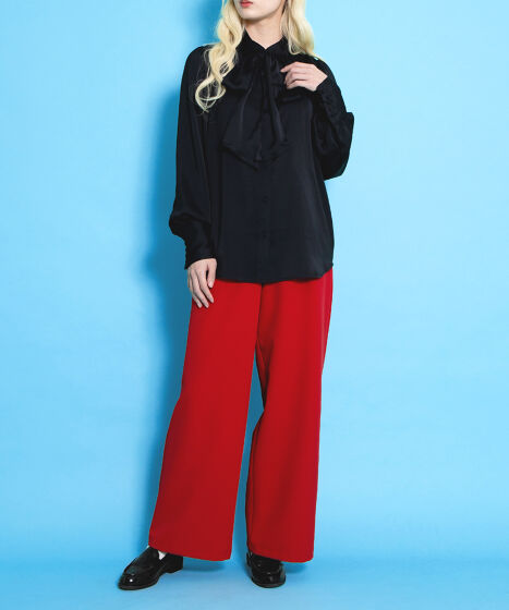 リボン付きブラウス[商品：PN25SS-015] - PUNYUS Online Store / 公式通販