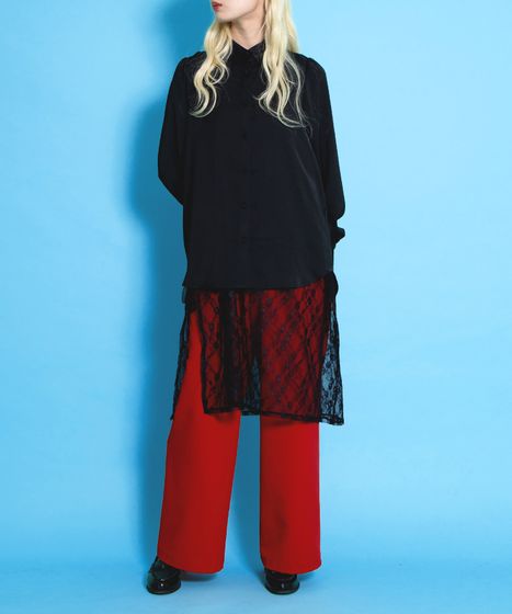 リボン付きブラウス[商品：PN25SS-015] - PUNYUS Online Store / 公式通販