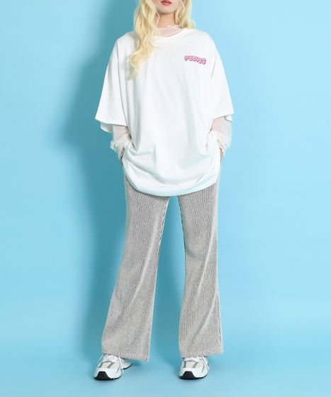 ストライプフレアパンツ[商品：PN25SS-016] - PUNYUS Online Store