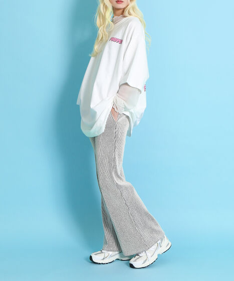 ストライプフレアパンツ[商品：PN25SS-016] - PUNYUS Online