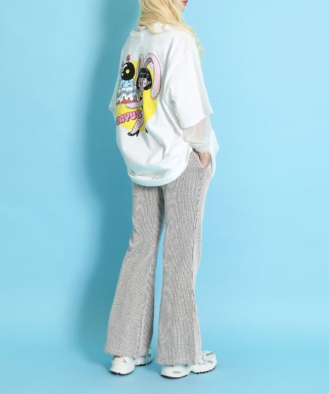 ストライプフレアパンツ[商品：PN25SS-016] - PUNYUS Online Store