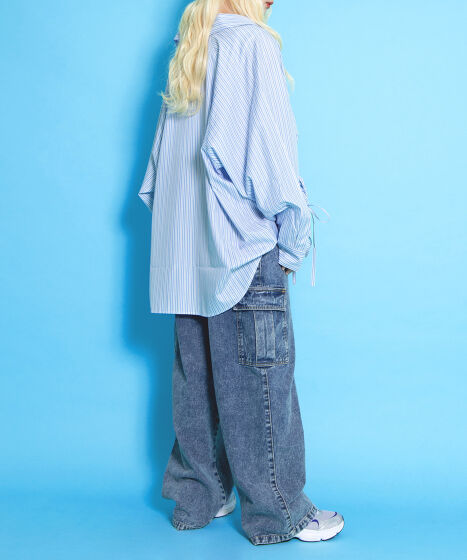 カーゴデニムパンツ[商品：PN25SS-019] - PUNYUS Online Store