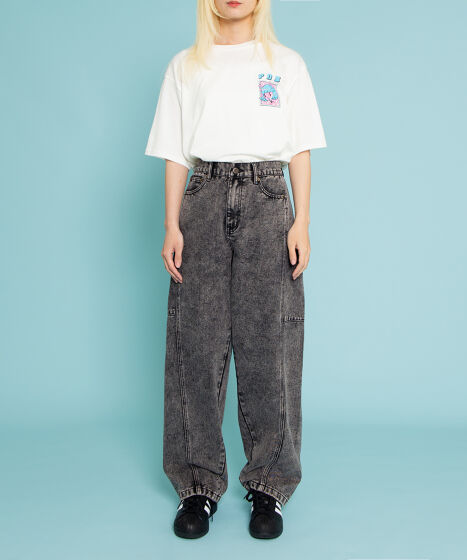 PUNYUS プニュズ バレルデニムパンツ 新品未使用 タグ付き サイズ4 バレルデニムパンツ[商品：PN25SS-020] - PUNYUS Online Store