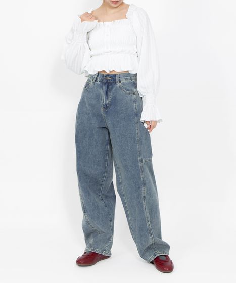 バレルデニムパンツ[商品：PN25SS-020] - PUNYUS Online Store / 公式通販