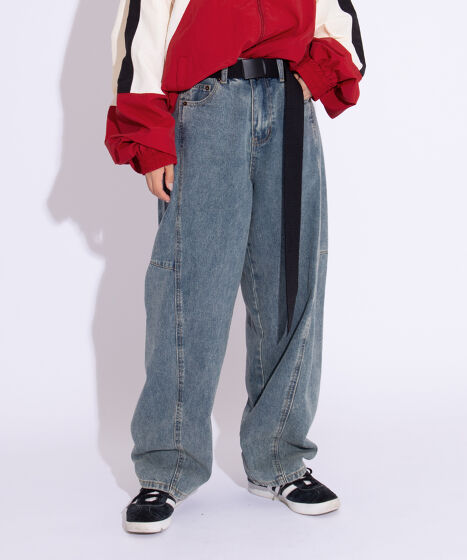バレルデニムパンツ