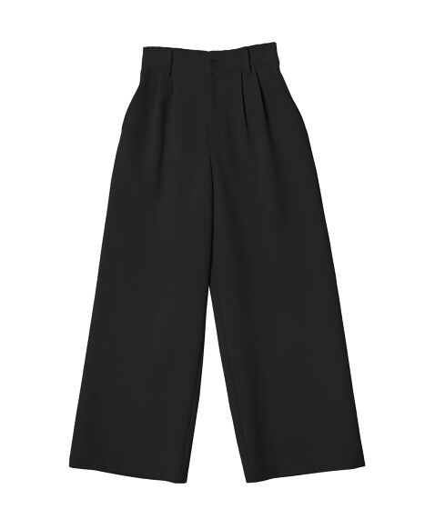 タックパンツ カラー ブラック / サイズ 2 2タックカラーパンツ[商品：PN25SS-021] - PUNYUS Online Store
