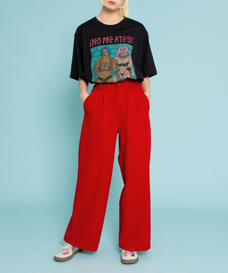 新品　SM2 TSUHARU☆リネンムラ染めタックパンツ リネンライクタックパンツ