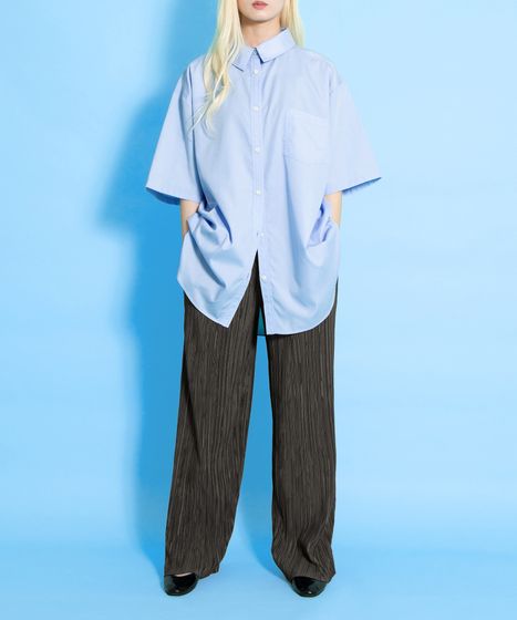 セルフカットプリーツパンツ[商品：PN25SS-022] - PUNYUS Online Store